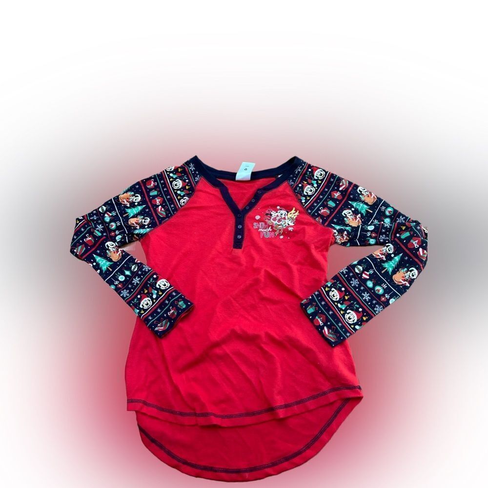 Womens Disney Christmas Pajama Shirt